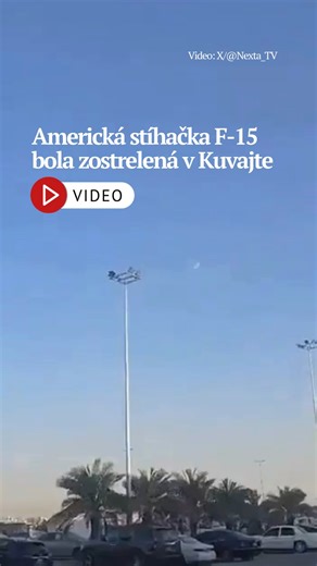 Americká stíhačka F-15 bola v Kuvajte zostrelená vlastnou stranou, uviedli americkí predstavitelia. Piloti sa katapultovali a evakuovali ich kuvajtské bezpečnostné sily. #aktuality #aktuality_sk #svet | Aktuality.sk