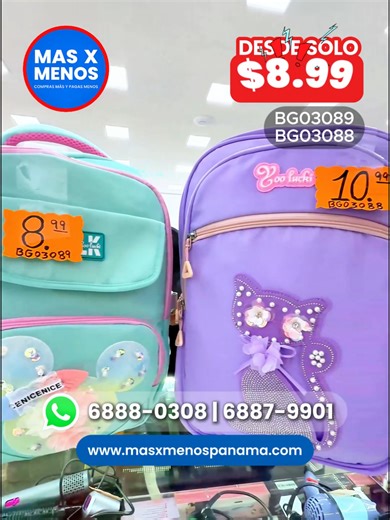 Mochilas Escolares Para Niña Desde $8.99