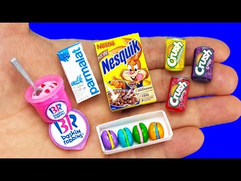 DIY How to Make Polymer Clay Miniature Food For Doll