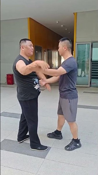 Circular deflections! That's the ultimate, impenetrable defensive wall in Tai Chi #fighting