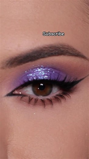 Easy Purple Glam Eye Makeup Tutorial💜 #eyemakeup #makeuptutorial #shortvideo #makeup #makeupmafia