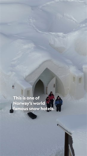 National Geographic Travel on Instagram: "Since 2008, Norway’s famous Snowhotel has been rebuilt each year by skilled artists. These unique, supersized igloos are available in the winter months for guests to explore and even stay overnight 😍❄️ #WildNordic is now streaming on @disneyplus."