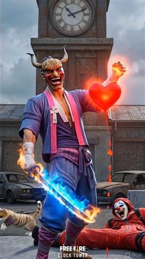 FREE FIRE 3D ANIMATION VIDEO RISTAR VS WHITE 444 #NRZ #tondegamer #shortsfeed