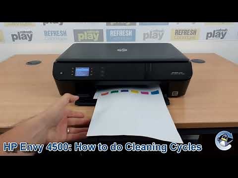 HP Envy 4500: How to do Printhead Cleaning Cycles and Improve Print Quality