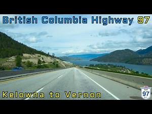 British Columbia Highway 97 NB - Kelowna to Vernon - Okanagan Valley