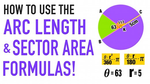 Using the Arc Length Formula and Sector Area Formula: Complete Guide — Mashup Math