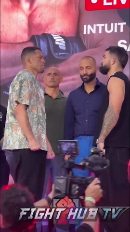 Nate Diaz confronts Mike Perry during a tense presser face-off