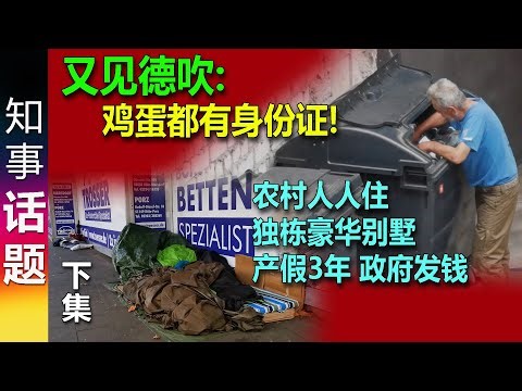微信视频号又见德吹: 鸡蛋都有身份证! 农村人人住独栋豪华别墅 产假三年 国家帮养孩子 德国什么都好 收入高 样样免费（下集）