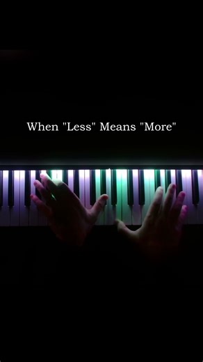 When "Less" Means "More" #piano #music #uneasy #lessismore #pianomusic #shorts