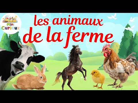 Farm Animals 🐄🐔 Fun and Educational Video for Kids | Mini Curieux @minicurieux1