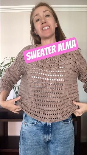 Sweater o jersey tejido a dos agujas en punto calado explicado paso a paso 👏 TUTORIAL #tricot