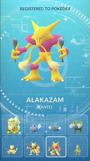 Shiny Abra & Alakazam Evolution Pokémon GO
