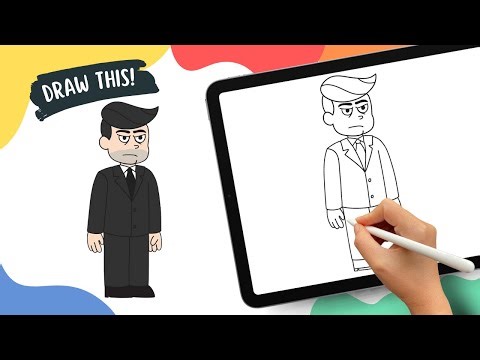 Evil CEO | Poppy Playtime Logic – Easy Cartoon Drawing Tutorial