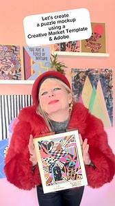 Let's create a puzzle mockup using a Creative Market template and Adobe! 里 with Julz Clementine! #MadeWithCreativeMarket [ Featuring Jigsaw Puzzle Board With Box Mockup by Sheikhadesign ] | Creative Market | Facebook