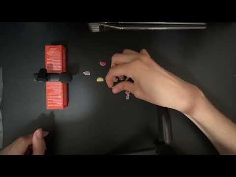 Asmr stickers, tapping, and brushing ~ enjoy