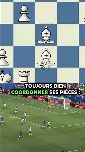 ♟️ Toujours bien coordonner ses pièces 😎 #chess #puzzle #football #worldcup