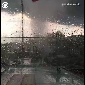 INTENSE: A tornado briefly touched down in the heart of Amsterdam Friday, shocking residents. 🌪️ | CBS News