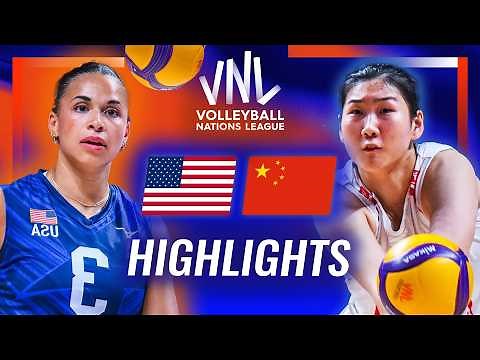 USA 🇺🇸 vs. China 🇨🇳 - Quarter Final | Highlights | Women's VNL 2026