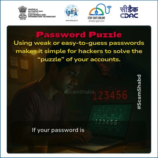 Weak Passwords, Strong Scams ⚠️ | #shorts #scamshabd