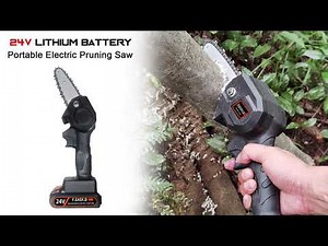 24V Lithium Battery Portable Electric Pruning Saw Rechargeable Small Electric Saws Woodworking