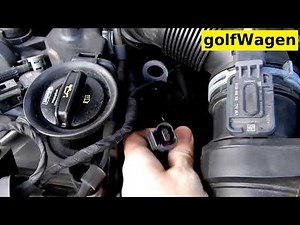 VW Golf 7 engine coolant temperature sensor location