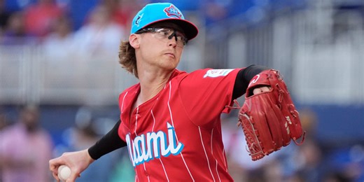 Meyer stymies Braves as Marlins get first home win