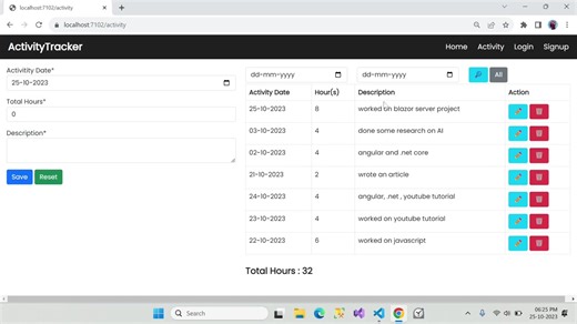 Blazor tutorials and projects