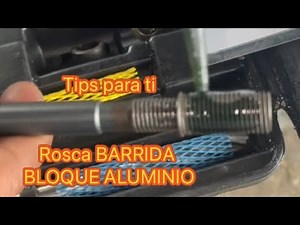 👀Tips como reparar rosca barrida bloque de aluminio FACIL Y RÁPIDO 🏃🏃💨