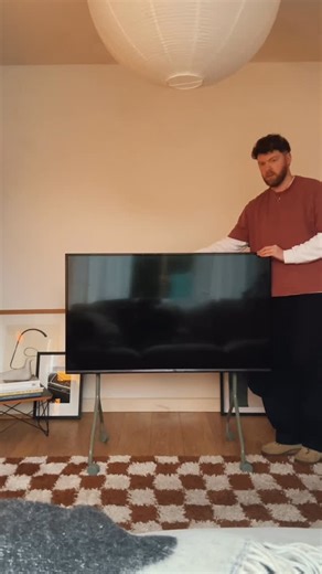 Shaun Donnelly on Instagram: "I’m just a boy with adult money. New @pedestal Moon Rollin’ TV stand, for @_megsharvey & Ruben leave me alone in the house for an hour. If you need me, I’ll be riding around Valentine on a horse called Buck. #rdr2 🤠 purchased via @utilitydesignstore (in stock now)"