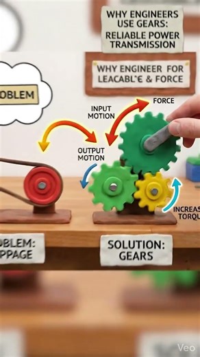 Why Engineers Always Use Gears | Engineering in 9 Seconds