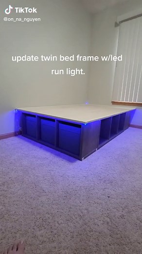 DIY Twin Size Bed Frame Update