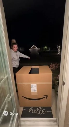Man in Amazon Box