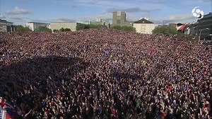 3.1M views · 21K shares | AMAZING: Over 10,000 Icelanders do the 'Viking-Clap' after defeat to France... Credit: Síminn | BenchWarmers | Facebook