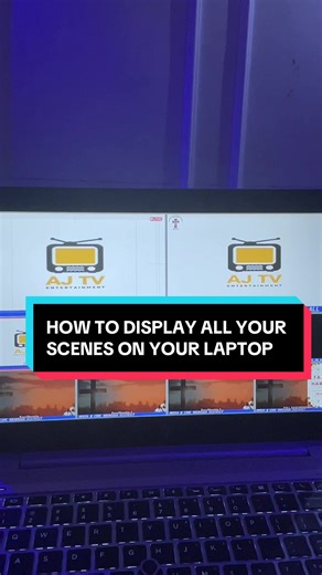 This is how to display all your Scenes on your laptop 💻 #media #livehighlights #fypシ゚viral #foryoupage