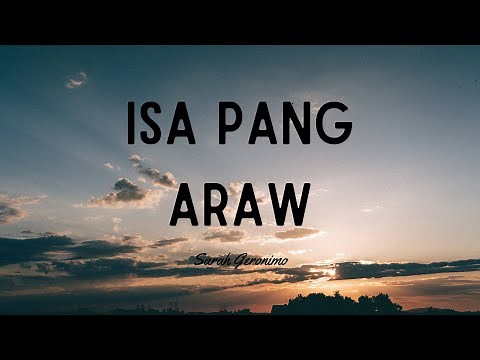 Sarah Geronimo - Isa Pang Araw (Lyrics)