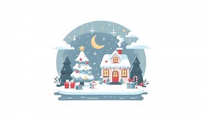 Download Looping Christmas Popup on Green Screen for free