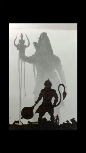 ✨Hanuman drawing with colour pencil easy ✨#yt #shorts #youtubeshorts #2026#viral