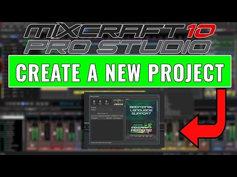 Acoustica Mixcraft 10 Pro Studio: How to create a new project in #Mixcraft