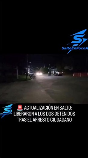 📍 Salto | 24/09/2026 🚨 ACTUALIZACIÓN | QUEDARON EN LIBERTAD LOS DOS DETENIDOS TRAS LA MUERTE DE UN HOMBRE Según informó TDN, la Justicia resolvió dejar en libertad a los dos hombres que habían sido detenidos tras participar de un arresto ciudadano en la zona de avenida Enrique Amorim y Juncal. Ambos habían sido detenidos por disposición de Fiscalía luego de que el hombre que habían reducido fuera trasladado al Hospital Regional de Salto, donde posteriormente falleció. De acuerdo con la nueva i