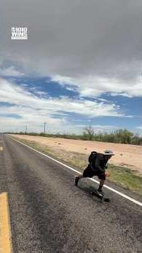 Long Island man skateboards across America again, breaks his own record