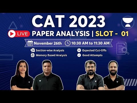 CAT 2023 SLOT 1 | Detailed Analysis | Memory-Based Questions | Exam Pattern | Ronak Shah