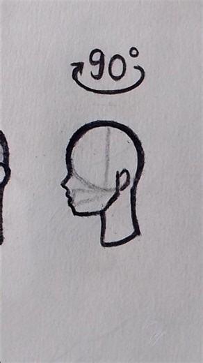 How to draw head in the different way✨#aesthetic#drawing#art#drawthentic#sketch#tutorial#short#viral