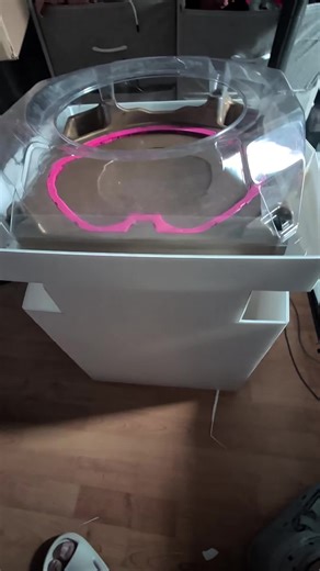 how to make a 2 piece beyblade x stadium stand. instructions found on Reddit under