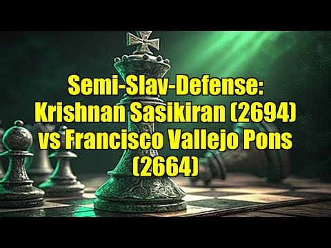 Semi-Slav-Defense: Krishnan Sasikiran (2694) vs Francisco Vallejo Pons (2664)