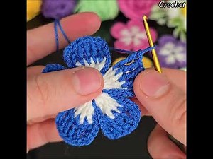 Wow Amazing 💯👌 Very Easy Crochet Flower for Beginners | Simple & Beautiful Flower Tutorial