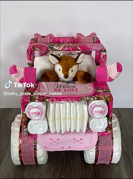 Hunting Theme Diaper Jeep for Baby Showers