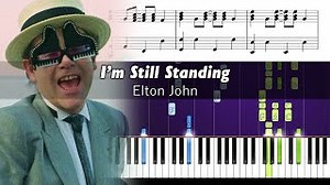 How to play the piano part of "I'm Still Standing" by Elton John Chords - ChordU