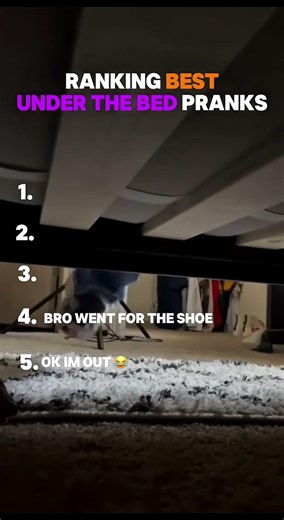 Best under the bed pranks😂