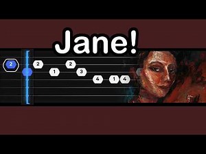 The Long Faces - Jane! (EASY SLOW Guitar Tabs & chords Tutorial)