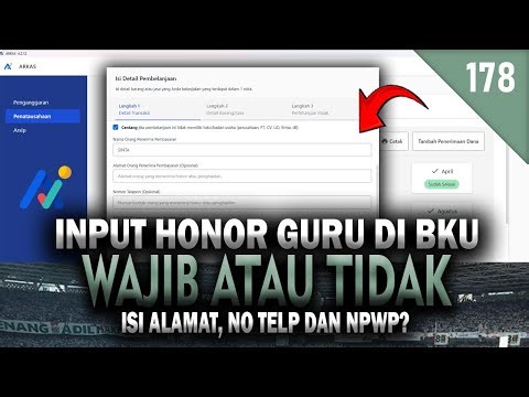 Entering Teacher Honorariums in the BKU ARKAS?! Do You Have to Enter Your Address, Telephone Numb...